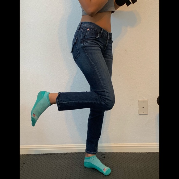 HUDSON BAILEE CROP MIDRISE BABY BOOT JEANS SZ 25 - Picture 2 of 10